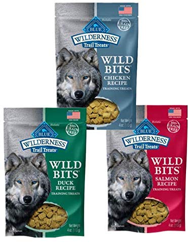 Grain-Free Dog Treats Salmon Chicken Duck 4 Ounces Z9697