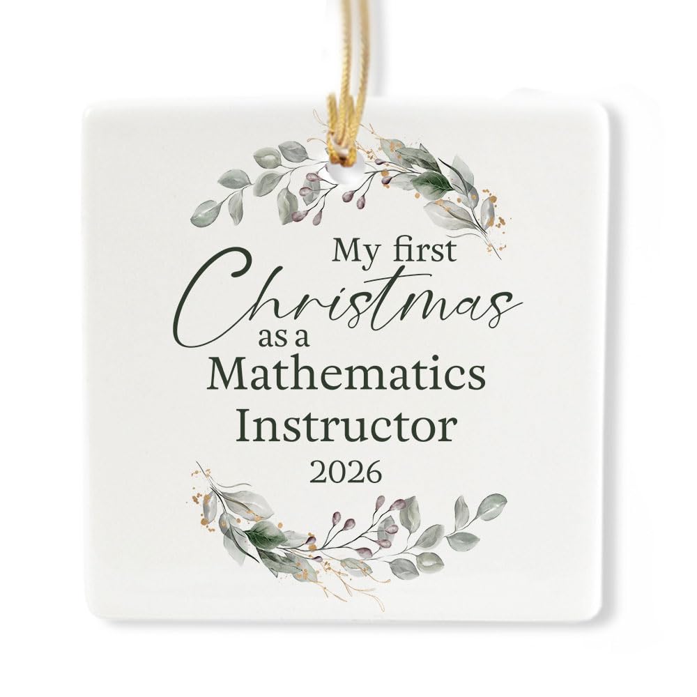 Ceramic 3-inch Square Ornament S763
