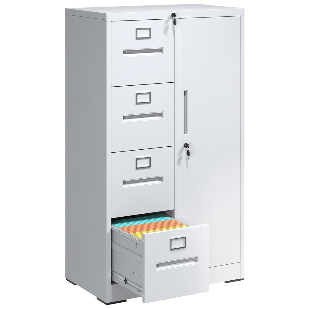 4 Drawer Metal File Cabinet with Lock O1437
