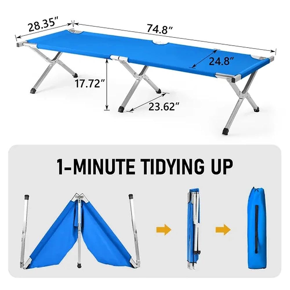 Portable Folding Camping Cot with Carrying Bag Y40244