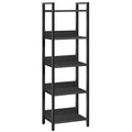 5-Tier Black Bookshelf H261636