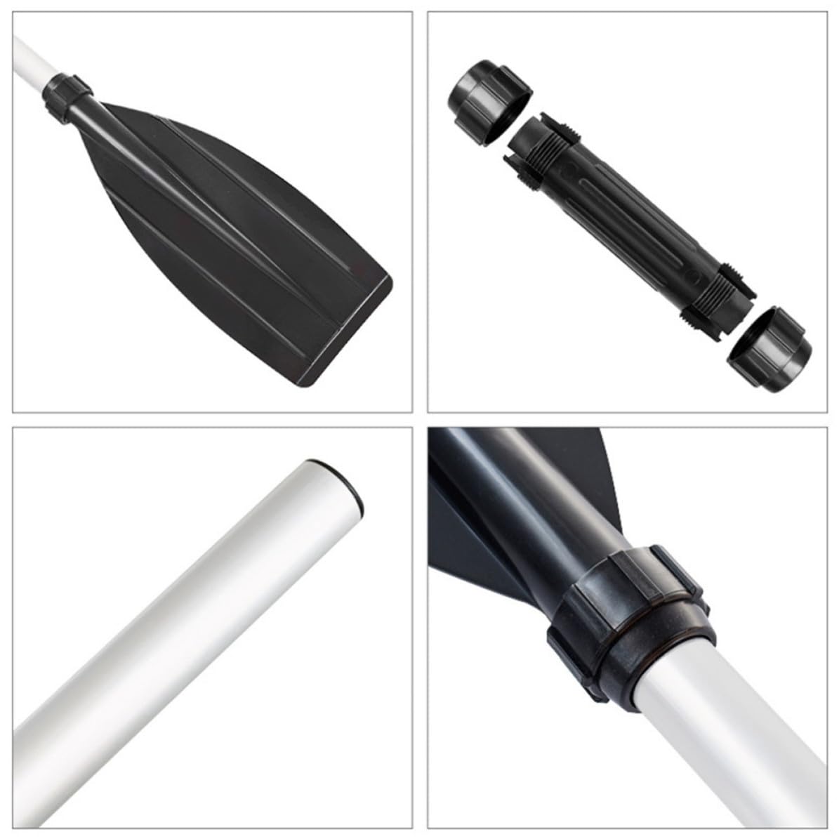 Boat Paddle Detachable Aluminum Alloy 2 Pairs D80279