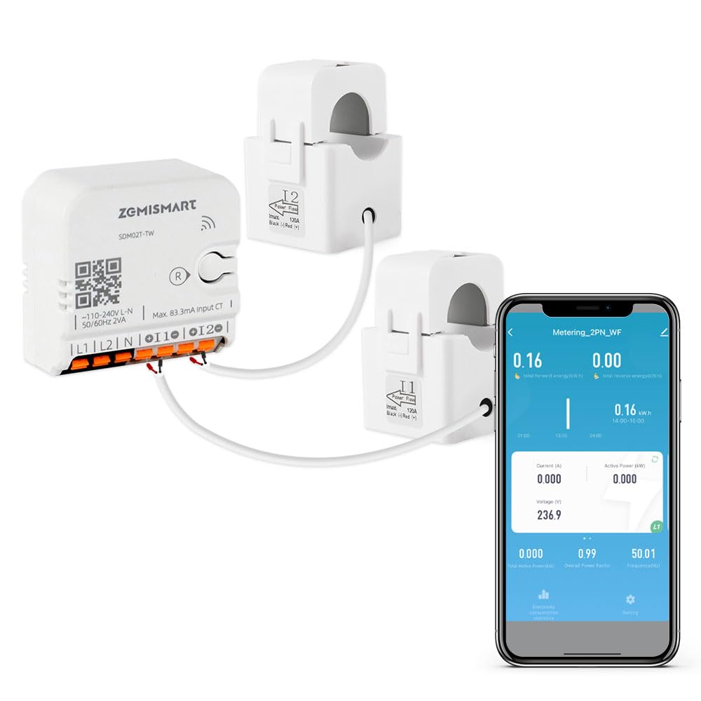 WiFi Home Energy Monitor with 2 x 120A CTs P5795
