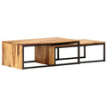 Coffee Table Nesting Tables 2 pcs Solid Sheesham Wood B6319