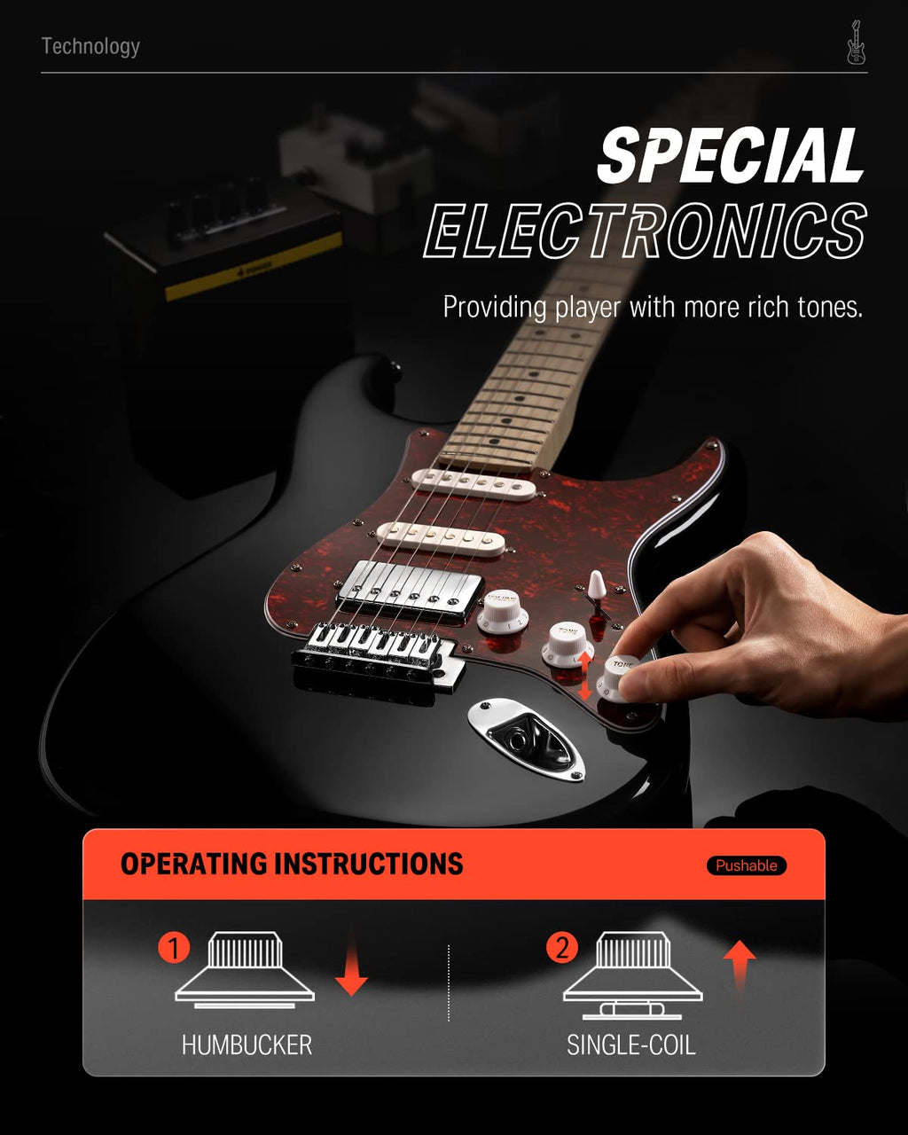 Electric Guitar HSS Coil Split A68201