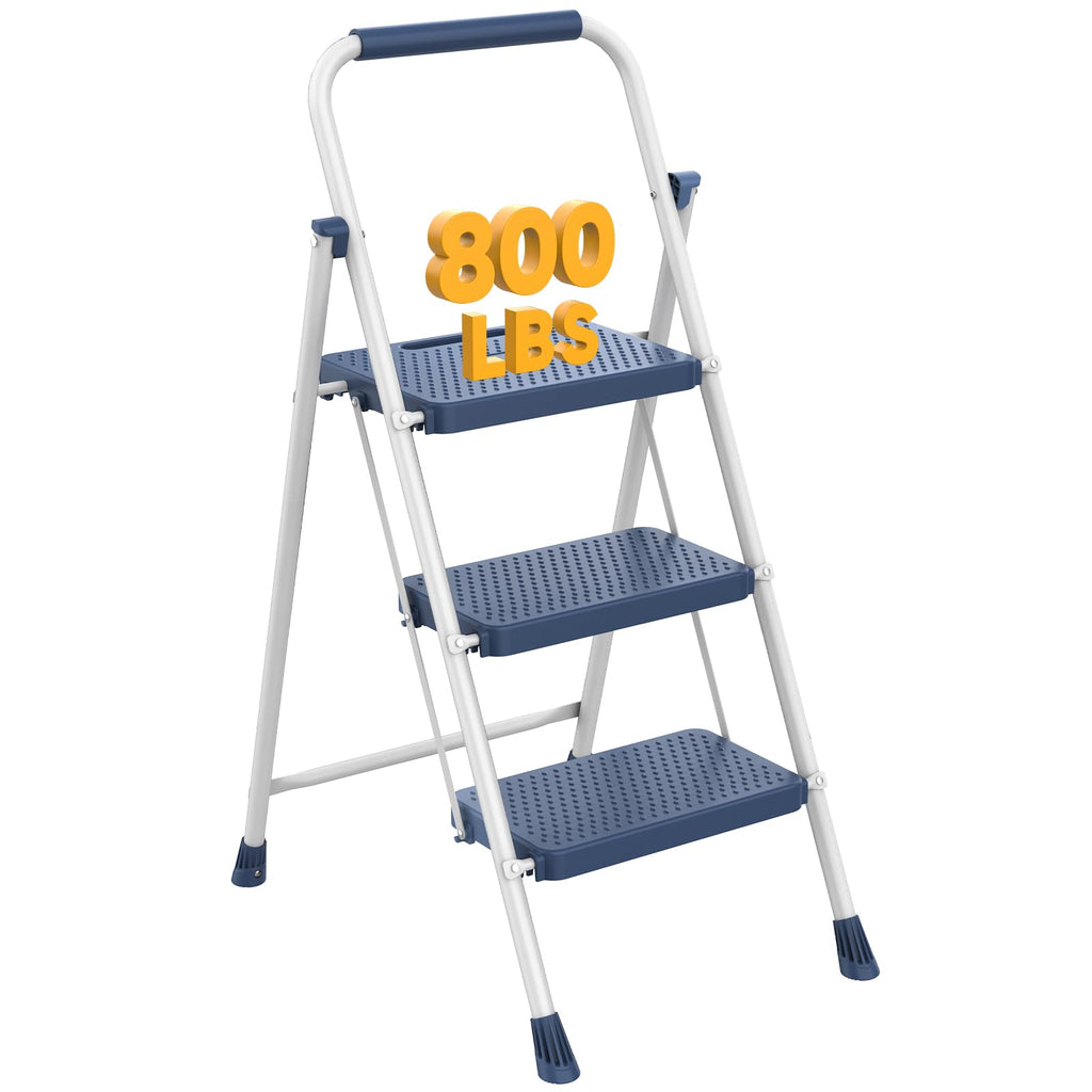 3 Step Folding Step Stool with Safety Lock L105134
