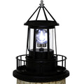 Black IP65 Waterproof Solar Rotating Lighthouse Light P3217