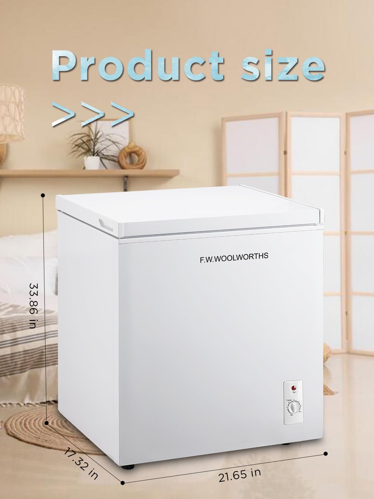 7.0 Cu.Ft Chest Freezer with Removable Basket, White Q84408