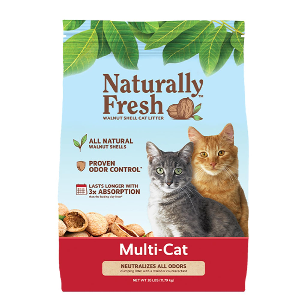 Unscented Walnut Shell Cat Litter 26 Lbs Y8958