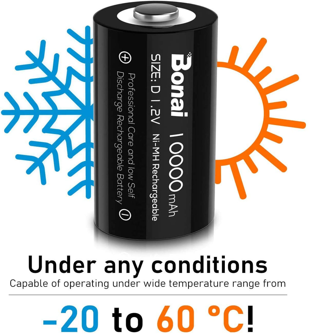 Rechargeable D Batteries 8 Pack G62429