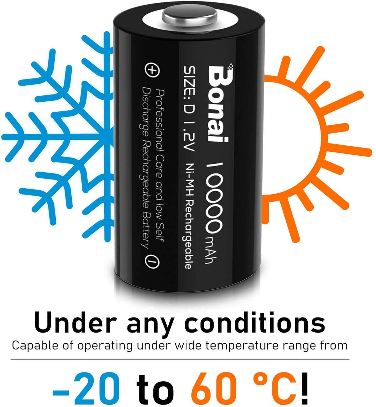 Rechargeable D Batteries 8 Pack G62429