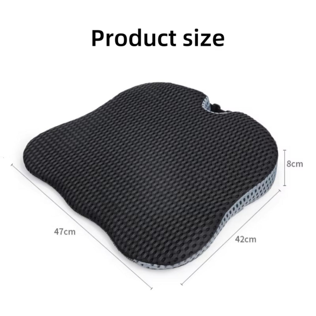 Black Memory Foam Car Seat Booster Cushion J305732