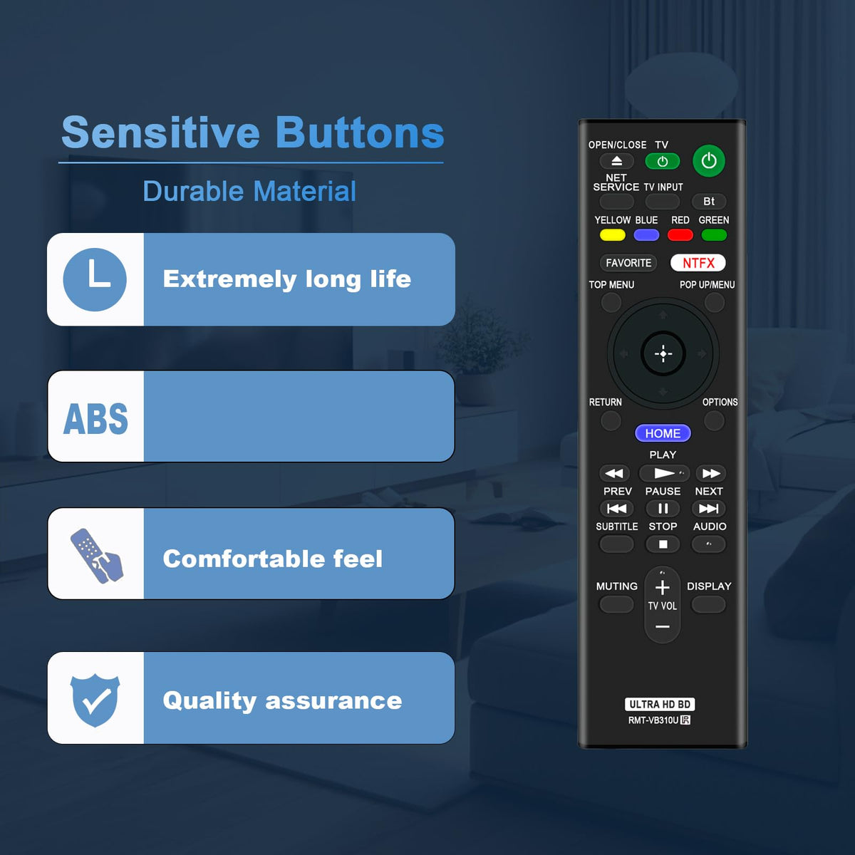Replacement DVD Player Remote M14740