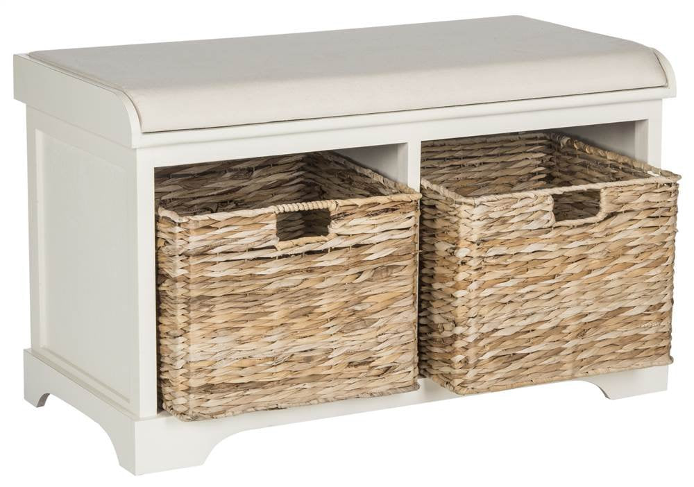 Wood Storage Bench E575986