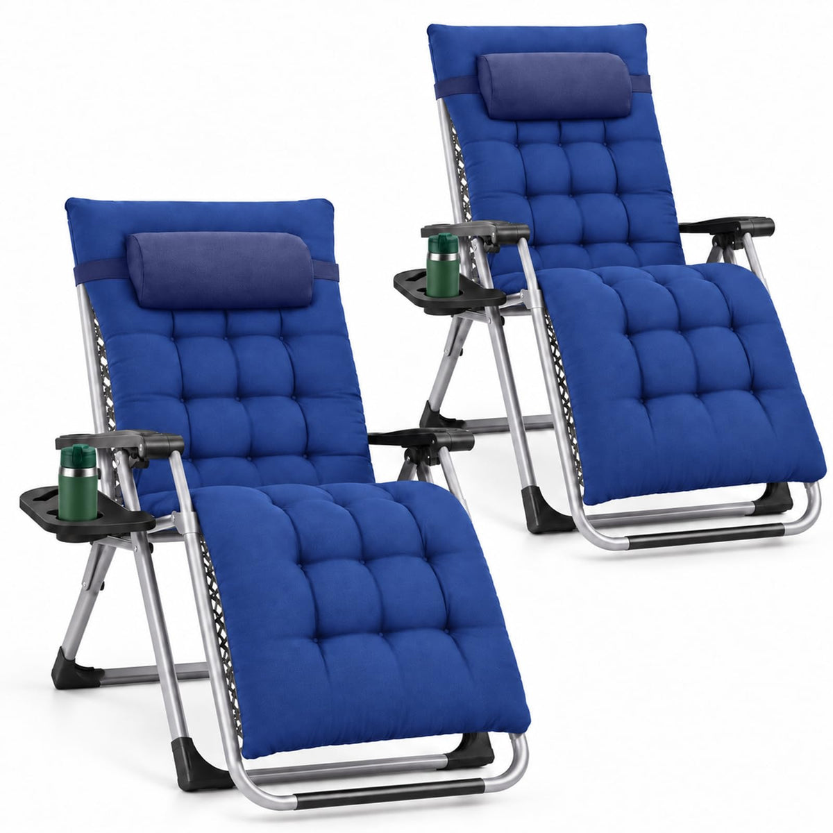 Zero Gravity Chairs Set of 2 with Cup Holder U932