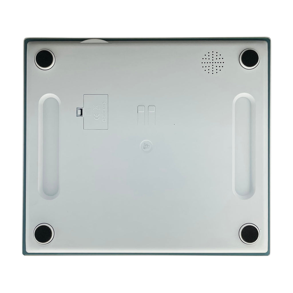 Digital Scale, Extra-Wide 13x15 Glass Platform, Slate Blue T8590