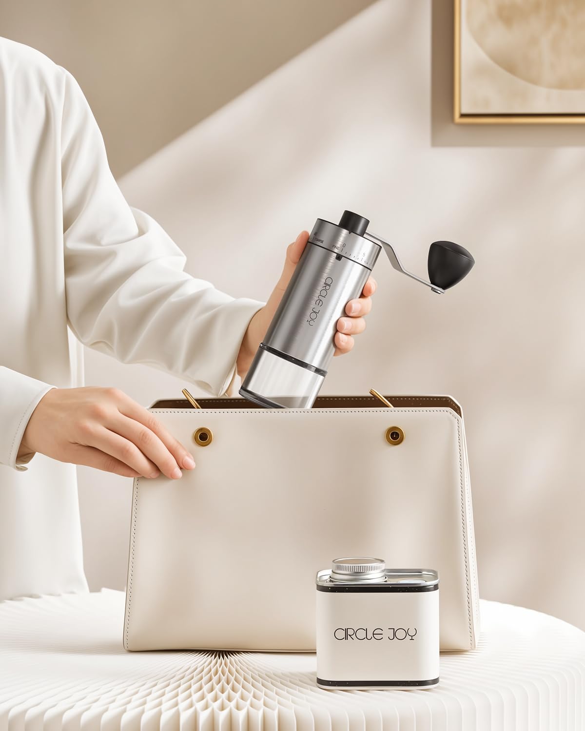 Manual Coffee Grinder with Ceramic Conical Burr R23982