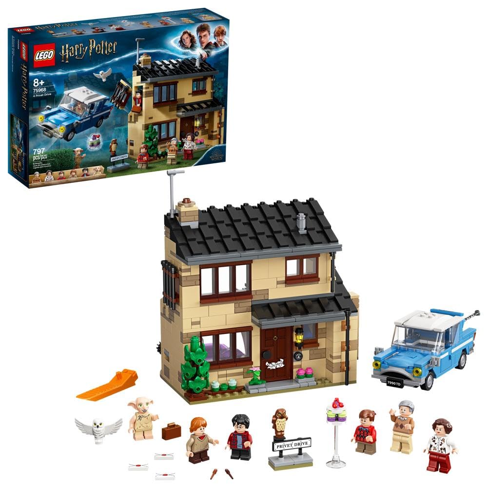 House and Flying Car Toy with Minifigures F819