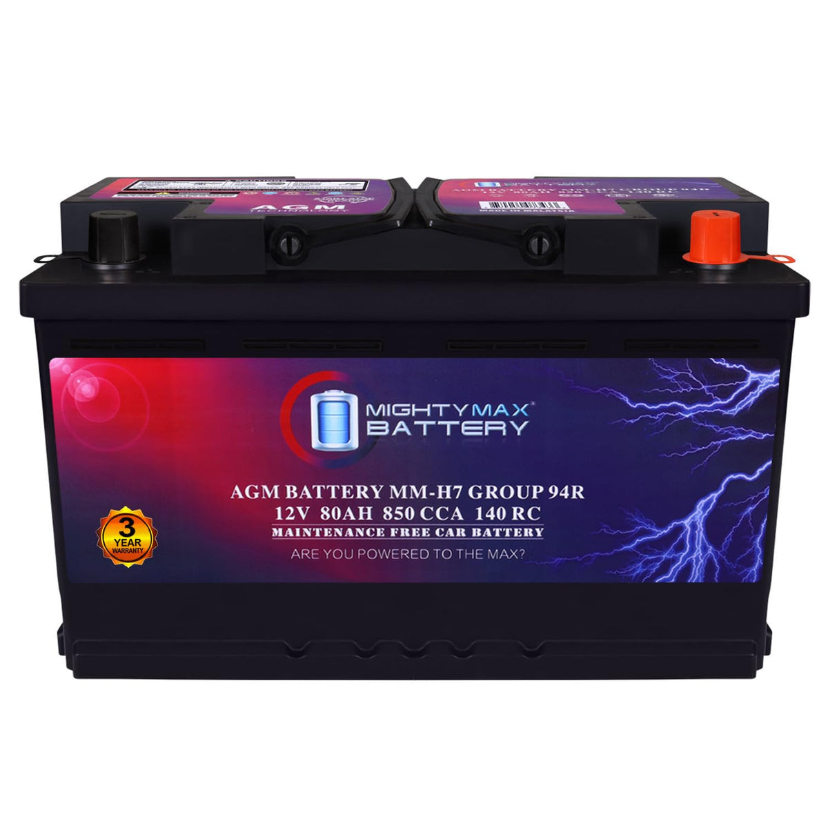 12V 80AH 850 CCA Replacement Battery I702906