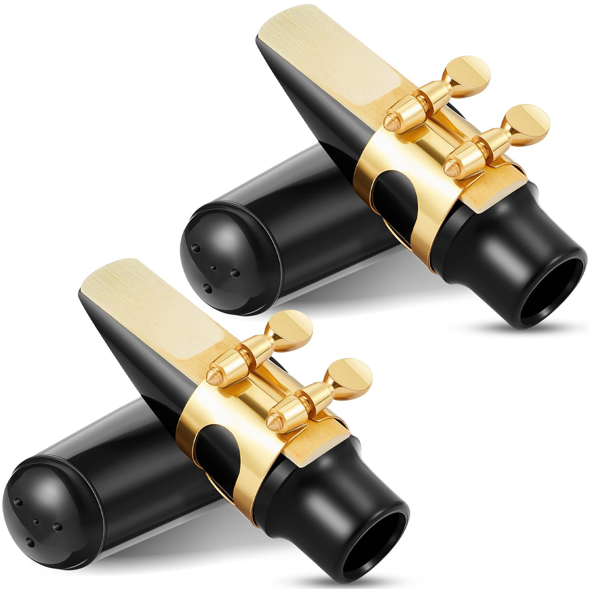 2 Set Alto Saxophone Mouthpiece Kit with 2.5 Reeds V633