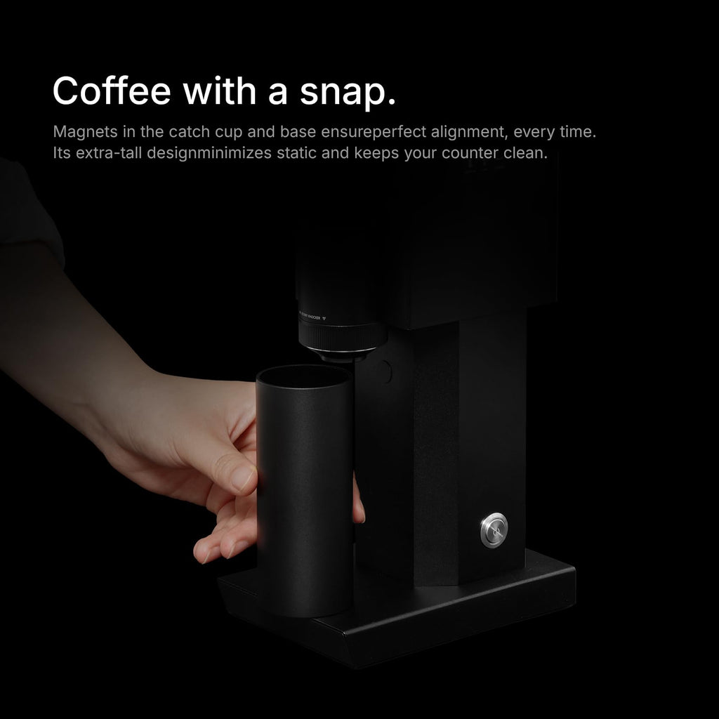 Electric Coffee Grinder 150 Adjustable Settings Stainless Steel Black X4380