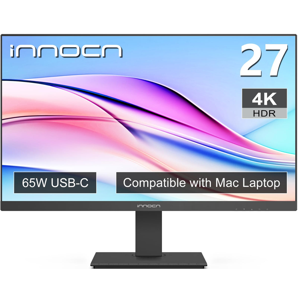 27" 4K USB-C IPS Monitor with Built-in Speakers, Black P191
