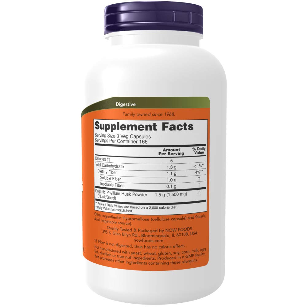 Psyllium Husk 500mg 500 Capsule 2 Pack L780
