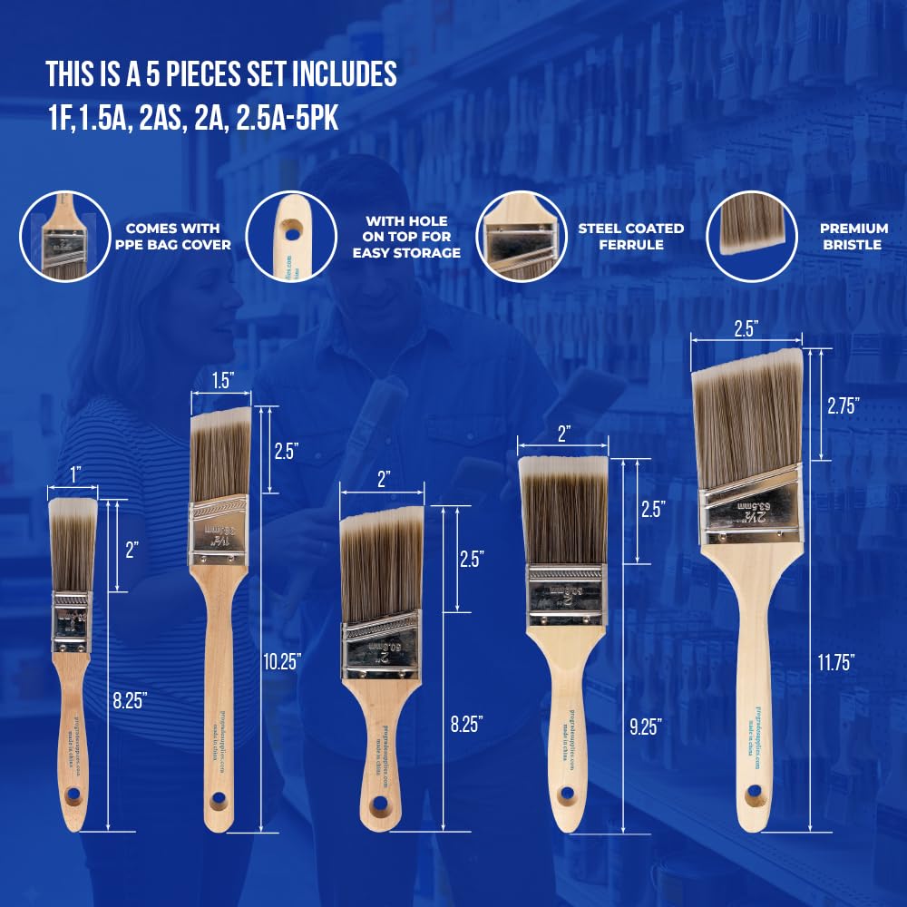 5-Piece Paint Brush Set U886493