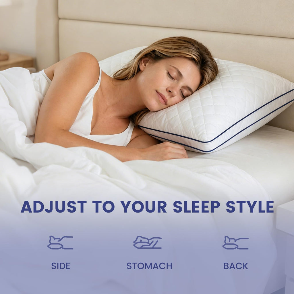 Shredded Memory Foam Pillows King Size Set of 2 P909
