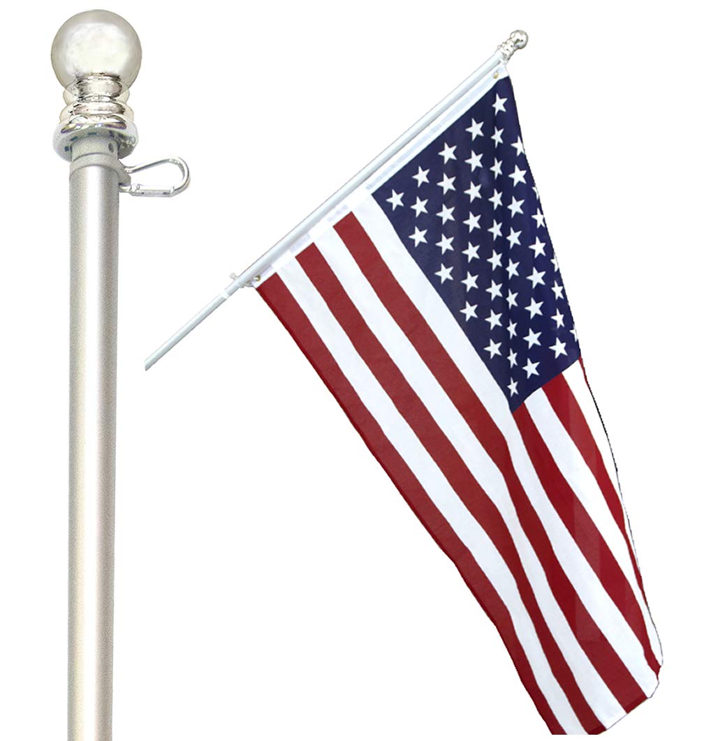 5 ft Heavy-Duty Aluminum Tangle Free Spinning Flag Pole G14570