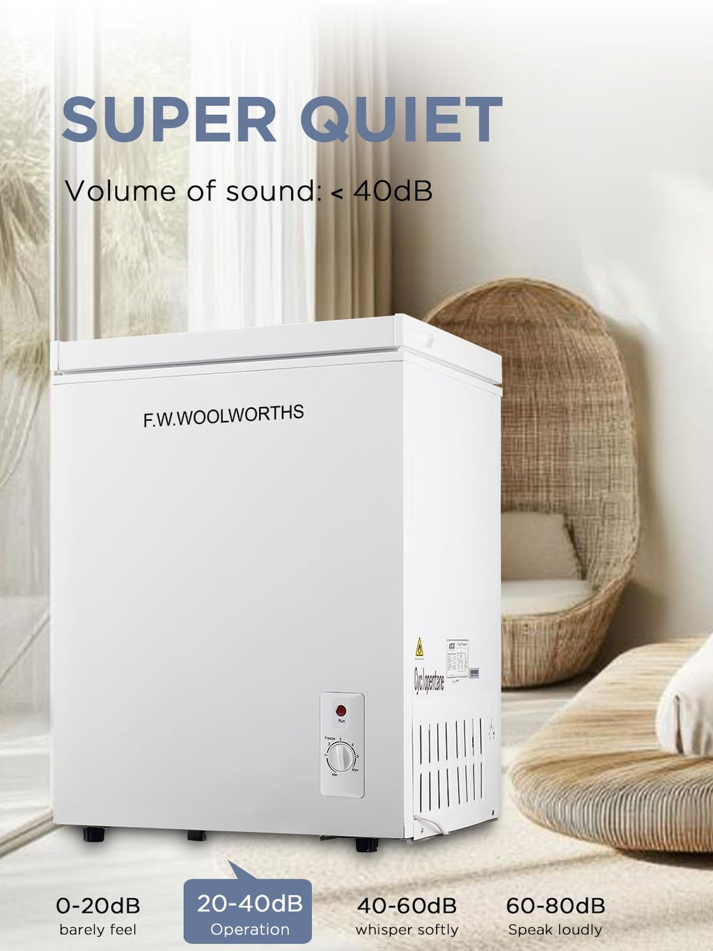 7.0 Cu.Ft Chest Freezer with Removable Basket, White Q84408