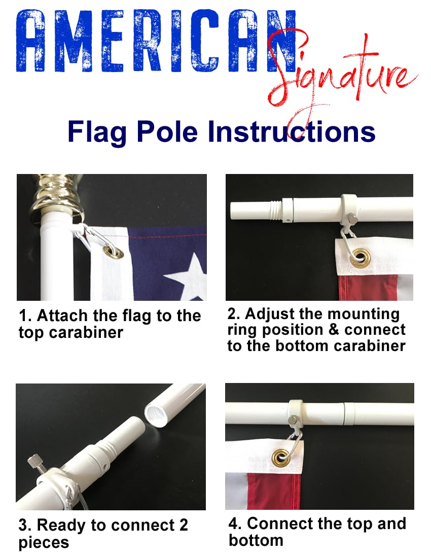 5 ft Heavy-Duty Aluminum Tangle Free Spinning Flag Pole G14570