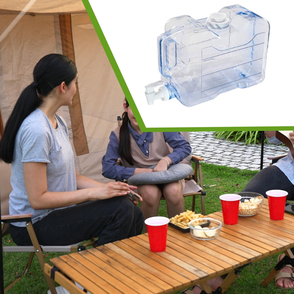 5.7L Water Container with Lid and Handle Q46326