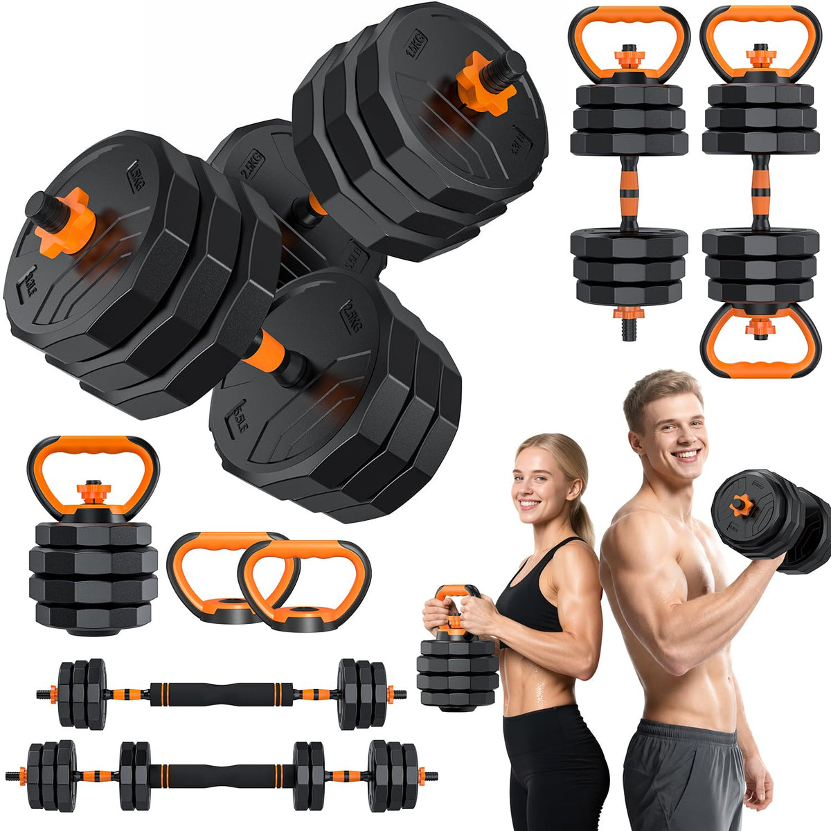 Adjustable Dumbbell Set with Connector P404