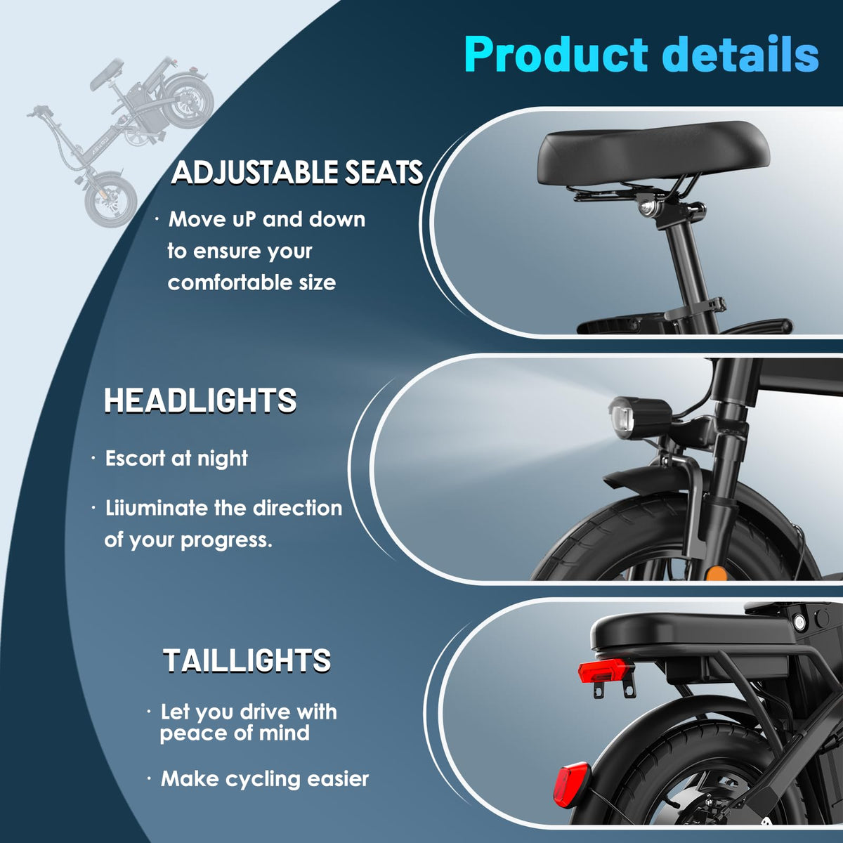 Folding Electric Bike 14" V4870