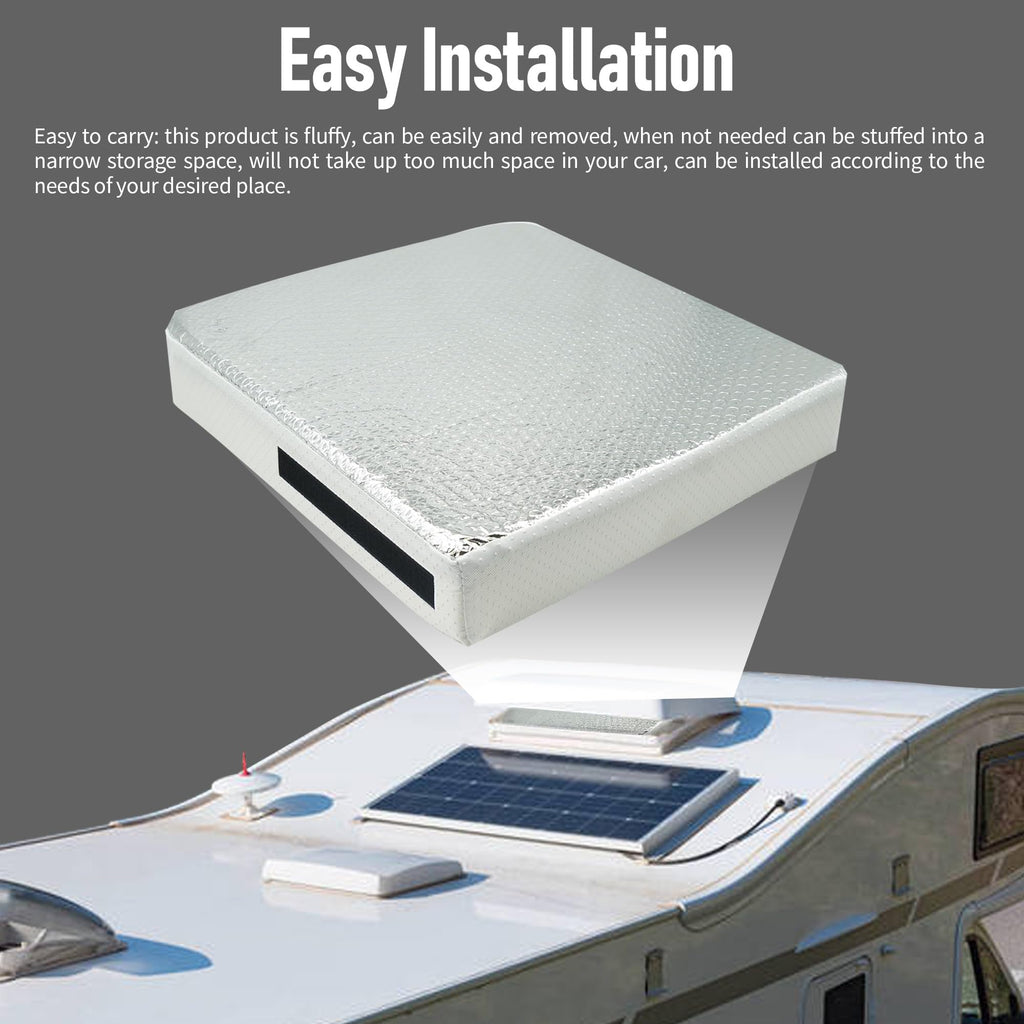14″x14″x3″ RV Vent Insulator with Reflective Surface H121