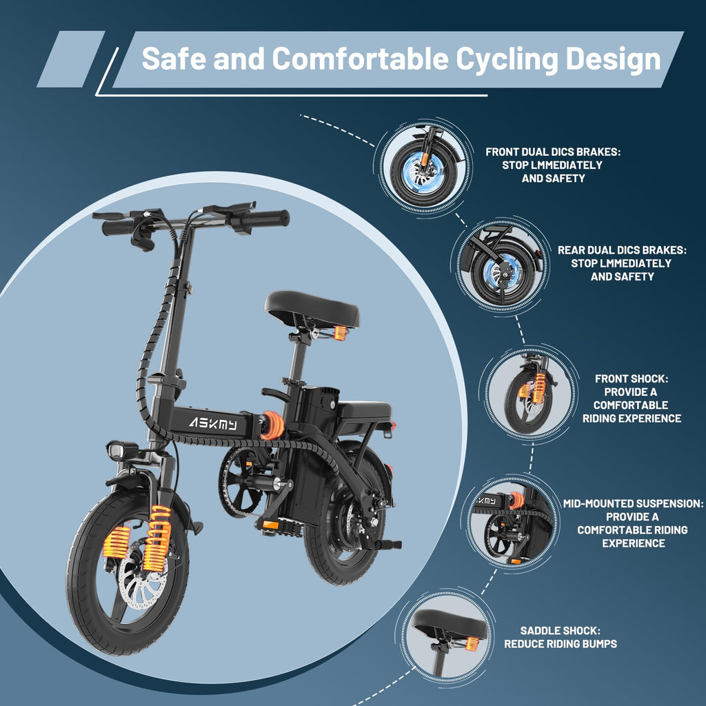 Folding Electric Bike 14" V4870
