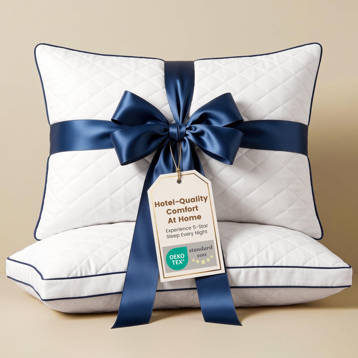 Shredded Memory Foam Pillows King Size Set of 2 P909