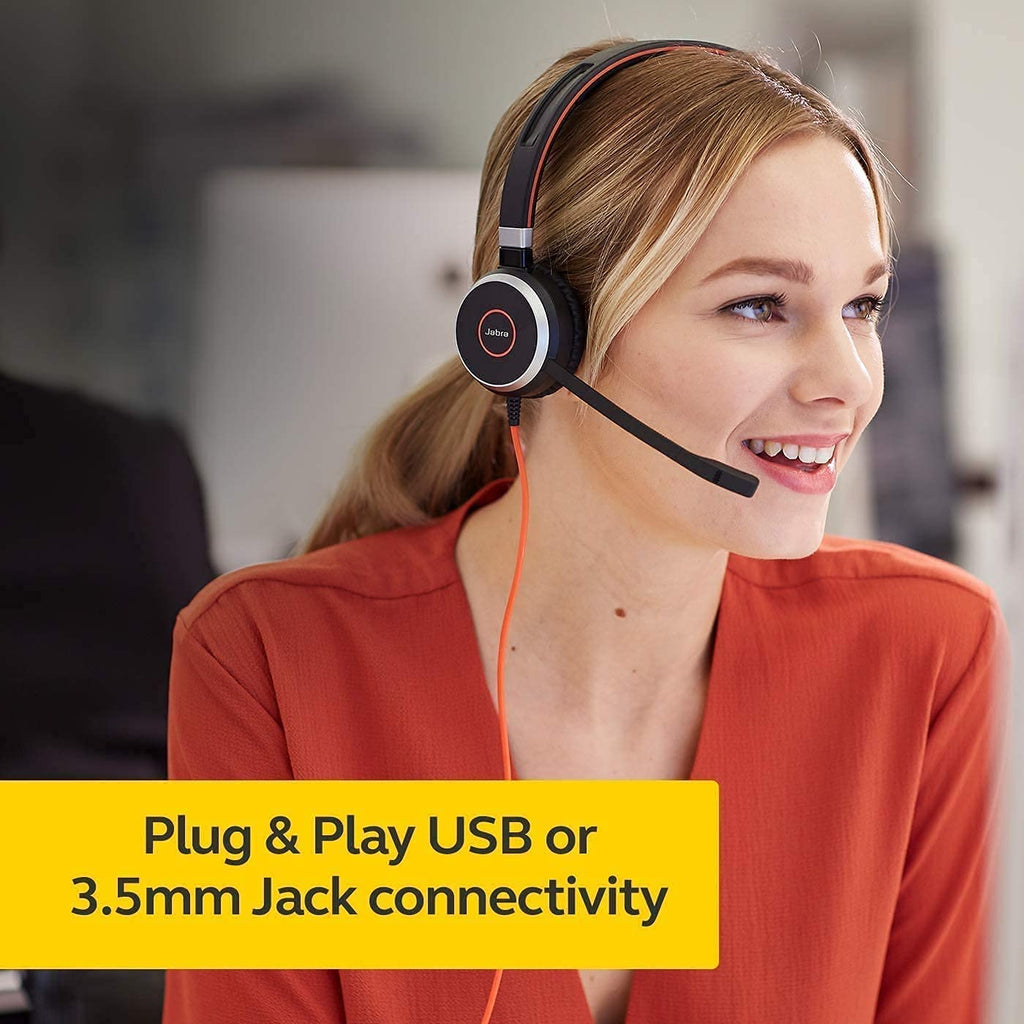 Wired Mono Headset 3.5mm Jack USB Connection A235