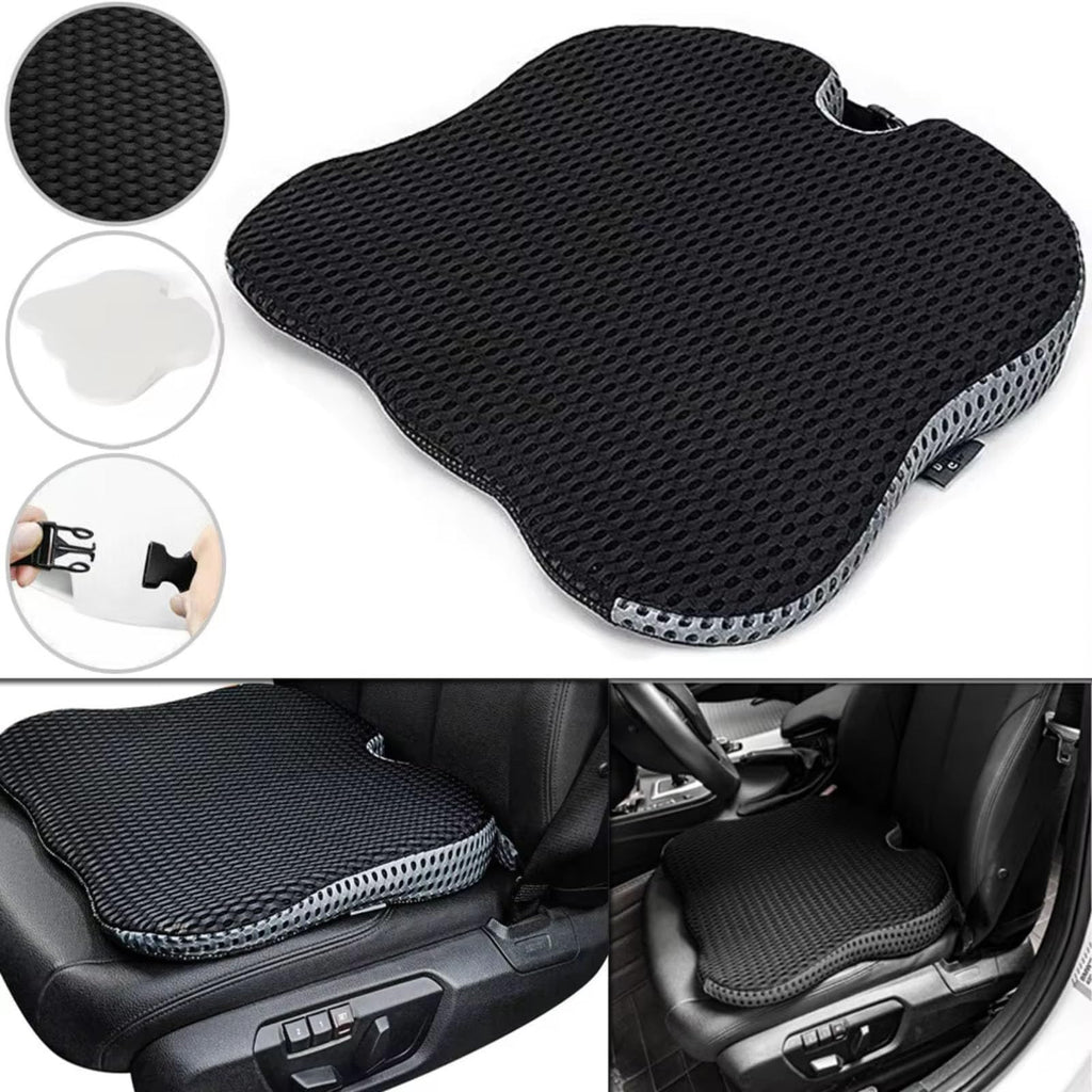 Black Memory Foam Car Seat Booster Cushion J305732