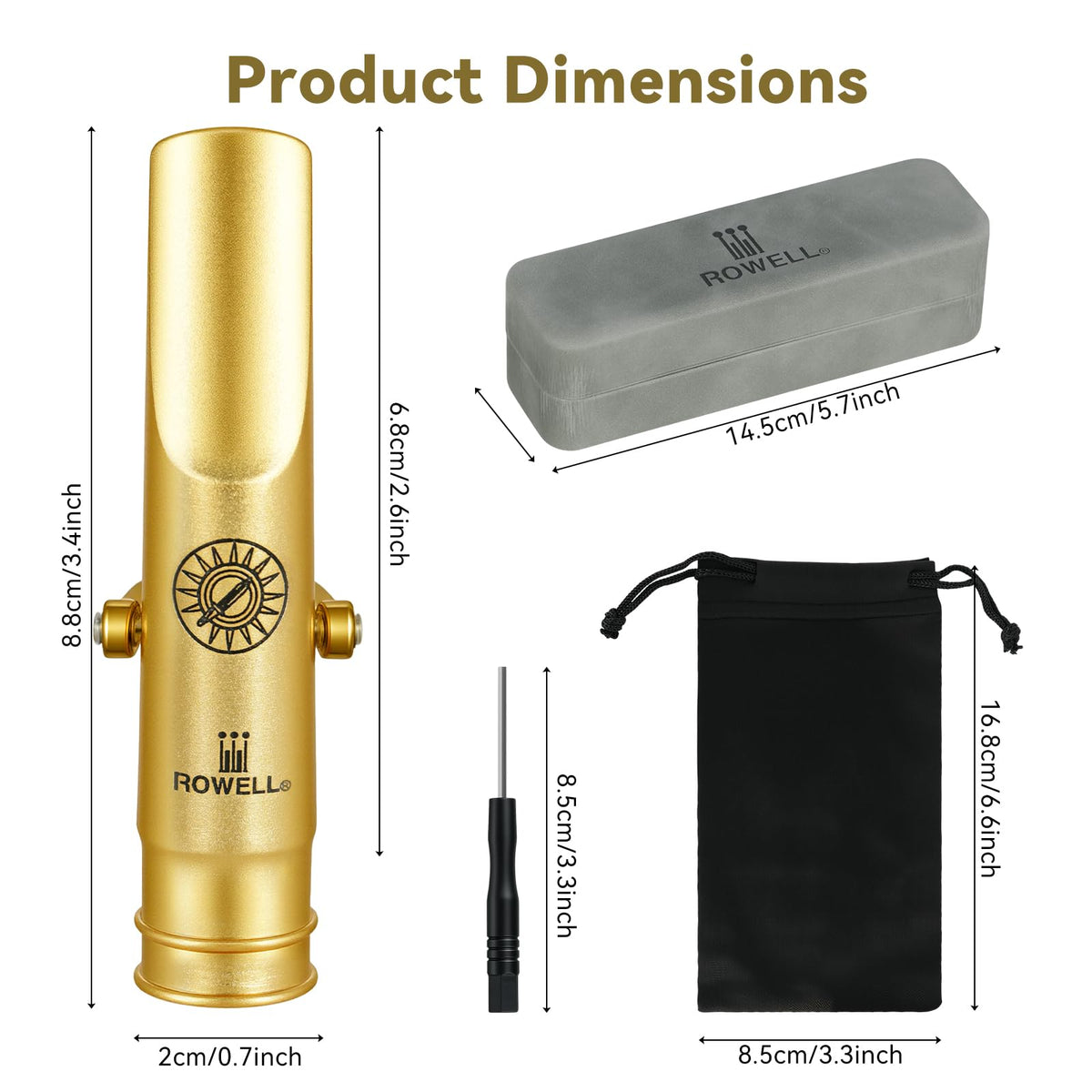 Alto Saxophone Metal Mouthpiece U91806