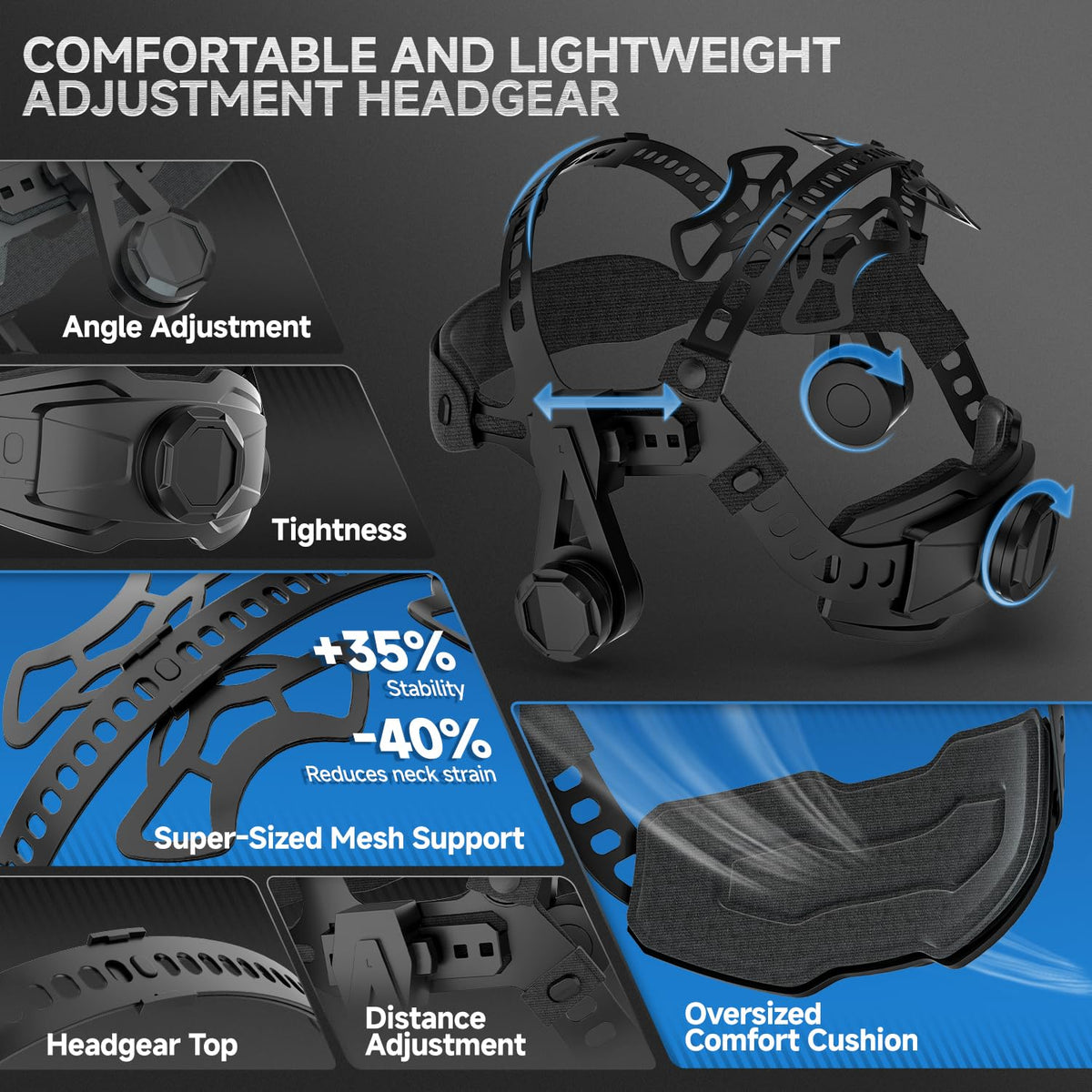 Auto Darkening Welding Helmet with Light M634230