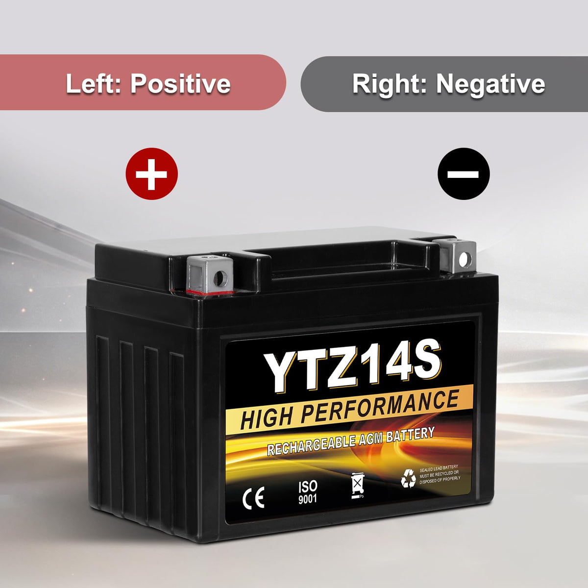 12V 11.2Ah AGM Sealed Motorcycle Battery X817