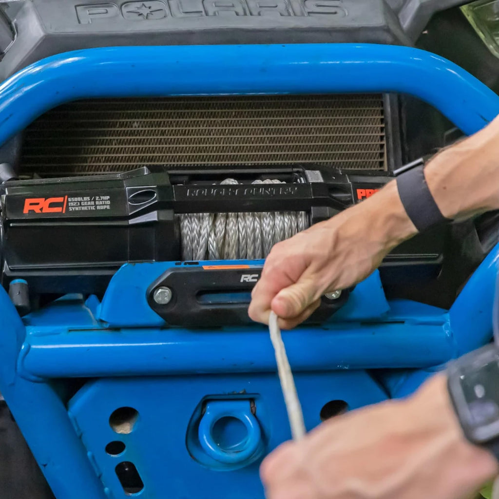 6500 LB Electric Winch with Synthetic Rope and Wireless Remote V711
