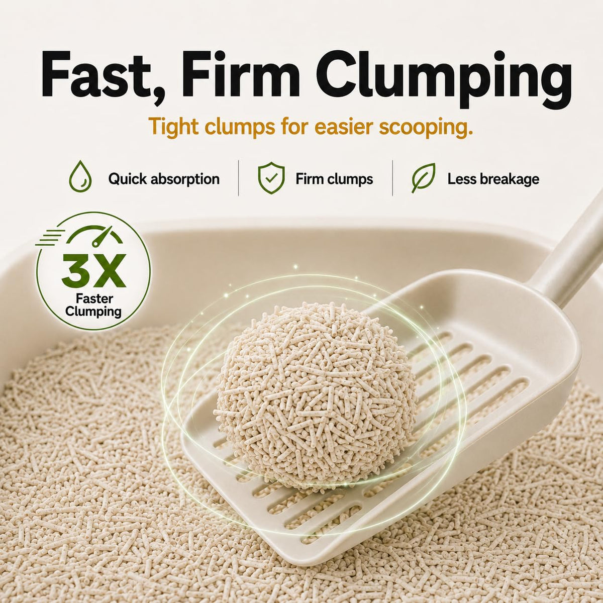 Tofu Cat Litter Low Dust Fast Clumping Flushable 2-Pack 22 lb W818