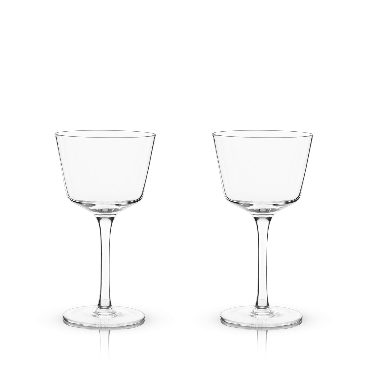Stemmed Crystal Cocktail Glasses Set of 2 I106