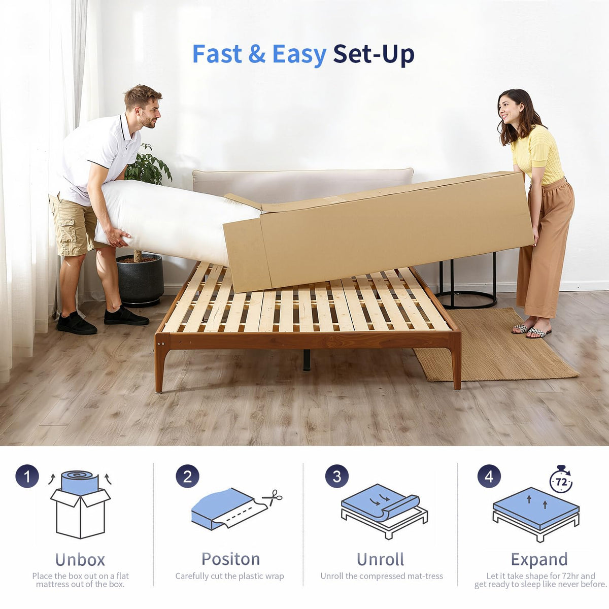 6 Inch Twin Gel Memory Foam Mattress V336
