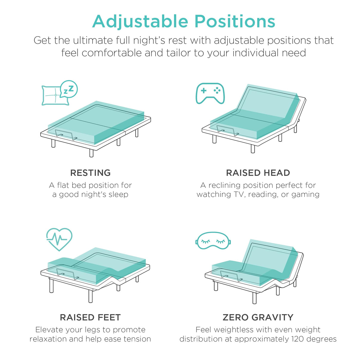 Twin XL Size Adjustable Bed Frame S618396