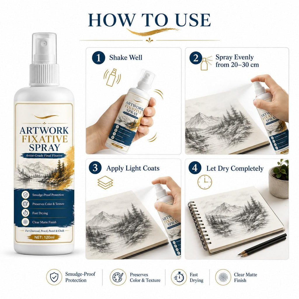 Matte Quick Dry Artwork Fixative Spray 5Pcs G43624