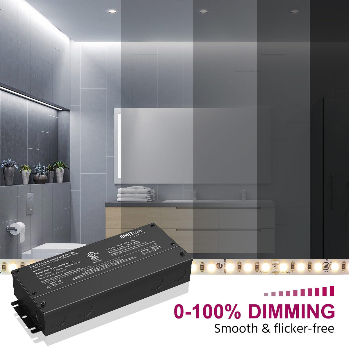 200W 24V Dimmable LED Driver F779
